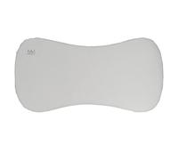 Babyline Almohada bebé Piqué Premium, Ayuda a Prevenir y Tratar la Plagiocefalia, Hipoalergénica, Transpirable y Desenfundable (2 Fundas Incluidas) (Piqué Gris)