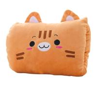 Almohada calentadora de manos para niños, diseño de tigre de dibujos animados, bolsa cálida no eléctrica y almohada para la siesta, elementos esenciales de viaje para niños