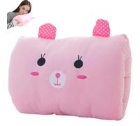 Almohada cálida para niños, diseño de dibujos animados, bonito cojín de mano de animal, para niños, soporte para el brazo y el brazo, no eléctrico 3D Craft Sculpture Cute Cartoon Hand Shape (Rabbit)