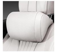 Almohada Cervical Coche para Nissan Juke/Juke Nismo RS 2010-2019, Reposacabezas Suave Duradero y Cómodo Asiento Hombro Almohadas Automóvil Interior Accesorios,E/White