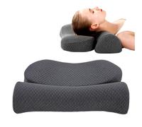 Almohada cervical | Cojín de espuma para dormir de espalda, cojín cervical con efecto de enfriamiento, unisex, para casa, dormitorio, coche, viaje en avión, diario y noche