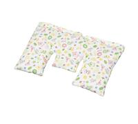 Almohada cervical con grano de trigo, búhos de colores, 40 x 25 cm