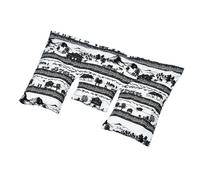 Almohada cervical con grano de trigo, pueblo blanco y negro, 40 x 25 cm
