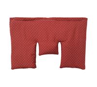 Almohada cervical con grano de trigo, roja con lunares blancos, 40 x 25 cm