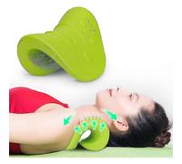 Almohada cervical con punto de masaje - Dispositivo de tracción cervical para relajar cuello y hombros, almohada quiropráctica portáti