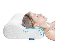 Almohada Cervical de Espuma Viscoelastica Altura Regulable, Almohada Ortopedica para Soporte de Cuello, Almohadas Ergonómico para Dormir de Lado y Boca Arriba