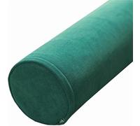 Almohada cervical de espuma viscoelástica para dormir, soporte de cuello, alivio de espalda, piernas, ideal para yoga, color: verde pino, tamaño: 15 x 120 cm