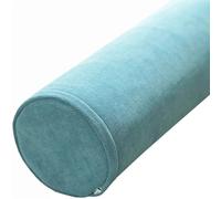Almohada cervical de espuma viscoelástica para dormir, soporte de cuello, alivio de espalda, piernas, ideal para yoga, color: turquesa, tamaño: 10 x 80 cm