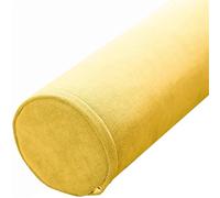 Almohada cervical de espuma viscoelástica para dormir, soporte de cuello, alivio de espalda, piernas, ideal para yoga, color: amarillo, tamaño: 15 x 70 cm