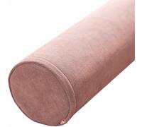 Almohada cervical de espuma viscoelástica para dormir, soporte de cuello, alivio de espalda, piernas, ideal para yoga, color: rosa, tamaño: 15 x 70 cm