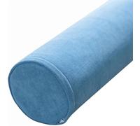 Almohada cervical de espuma viscoelástica para dormir, soporte para el cuello, alivio de espalda, piernas, ideal para yoga, color: azul cielo, tamaño: 15 x 70 cm