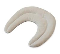 Almohada cervical de semillas de San Juan con cámaras, color blanco crudo