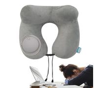 Almohada cervical de viaje inflable - Almohada hinchable ajustable, apoyo suave para el descanso, inflado rápido, relajación indispensable, equipo de confort de cabeza portátil para viajes por