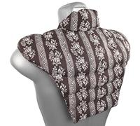 Almohada cervical HWS - Cuello + hombros + espalda - Flor marrón - Cojín de huesos de cereza - Almohada cervical - Almohada de calor - Cuello hombro almohada