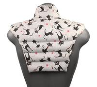 Almohada cervical HWS - Cuello + hombros + espalda - Gato Mimi - Cojín de linaza - Almohada cervical - 2 en 1 - Posible calor y frío