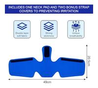 Almohada Cervical para CPAP, Funda para Mascarilla CPAP, Almohada Cervical Universal para Mascarilla de Apnea del Sueño, Almohadillas Suaves y Transpirables para Aliviar la Presión