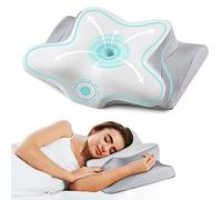 Almohada cervical para el cuello para aliviar el dolor, almohada refrescante para dormir de lado, almohadas ergonómicas de espuma viscoelástica para apoyo del cuello, almohada ortopédica de contorno
