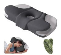 Almohada Cervicales Antironquidos Almohadas Dormir Ergonomica Ronquidos Viscoelastica Mejor Ortopédicas Cojín Orthopedic Memory Foam Neck Pillow Pescoço Rectificación Altura Regulable +1 Gua Sha