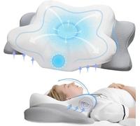 Almohada Cervicales y Cuello Viscoelástica Ortopédica | Almohadas cervicales para dormir antironquidos | Almohada Ergonómica | Almohada para Cervicales | Almuadas Biscolates Cervical Dolor Cuello