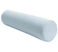 Almohada Cilíndrica, Forma Redonda Alargada Suave Cómoda Tela de Lino, para Cabeza Espalda Piernas y Yoga, Cojín Sofá Cervical Apto para Cama(Light Blue,12 x 40 cm)