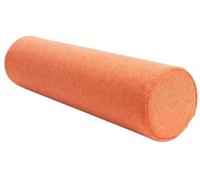 Almohada Cilíndrica, Forma Redonda Alargada Suave Cómoda Tela de Lino, para Cabeza Espalda Piernas y Yoga, Cojín Sofá Cervical Apto para Cama(Orange,15 x 50 cm)
