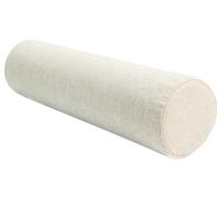 Almohada Cilíndrica, Forma Redonda Alargada Suave Cómoda Tela de Lino, para Cabeza Espalda Piernas y Yoga, Cojín Sofá Cervical Apto para Cama(Beige,15 x 50 cm)