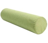 Almohada Cilíndrica, Forma Redonda Alargada Suave Cómoda Tela de Lino, para Cabeza Espalda Piernas y Yoga, Cojín Sofá Cervical Apto para Cama(Green,20 x 60 cm)