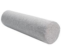 Almohada Cilíndrica, Forma Redonda Alargada Suave Cómoda Tela de Lino, para Cabeza Espalda Piernas y Yoga, Cojín Sofá Cervical Apto para Cama(Light Gray,20 x 70 cm)