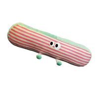 Almohada completa, almohada larga para cama decorativa,Almohada larga a rayas de dibujos animados de 35,43 pulgadas | Almohada suave y cómoda para durmientes laterales, Cojín Lumbar con funda
