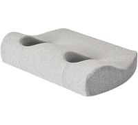 YeGang Almohada con agujero para las orejas para dormir, almohadas perforadoras para dormir de lado, almohada de espuma viscoelástica para dolor de oído para dormir con tapones para los oídos (gris