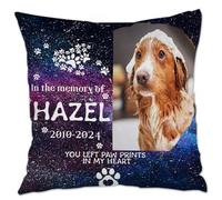 Almohada conmemorativa personalizada para mascotas con foto, regalos conmemorativos de perro por pérdida de perro, almohada conmemorativa para pérdida de mascotas, regalo de duelo de perro, pata en mi
