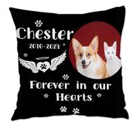 Almohada conmemorativa personalizada para mascotas con foto, regalos conmemorativos de perros por la pérdida de perro, almohada conmemorativa para la pérdida de mascotas, regalo de duelo de perro,