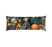 Almohada Corporal 30x90cm Larga cojin Espantapájaros de Frutas - Almohada Embarazada - Almohadas Corporal para Dormir de Lado Extra Larga, para Espalda y Caderas Terciopelo Funda Cojin m-805
