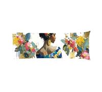 Almohada Corporal 40x150cm Larga cojin Hermosa Mujer - Almohada Embarazada - Almohadas Corporal para Dormir de Lado Extra Larga, Soporte Integral para Espalda y Caderas Terciopelo Funda Cojin m-605