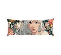 Almohada Corporal 50x150cm Larga cojin Animation Girl - Almohada Embarazada - Almohadas Corporal para Dormir de Lado Extra Larga, Soporte Integral para Espalda y Caderas Terciopelo Funda Cojin m-168