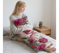 Almohada Corporal Flamenco Funda Cojin 50x150cm Almohada para el Embarazo y la Maternidad, Almohadas para Dormir de Lado Flor Almohadas Funda de Cojines Grandes Cushion Covers, Dormitorio LYD520