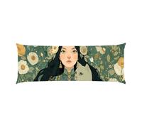 Almohada Corporal Larga Gatos de mujer Cojin Embarazo 50x140cm - Almohada Larga para Dormir de Lado Cojín Respaldo Cama Ideal para Descanso Maternidad y Lactancia Embarazadas, Funda de Terciopelo b682