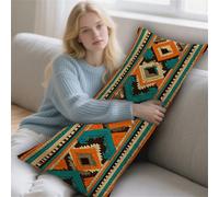 Almohada Corporal Nacionalidad Funda Cojin 50x130cm Almohada para el Embarazo y la Maternidad, Almohadas para Dormir de Lado Retro Almohadas Embarazada Funda de Cojines Grandes Cushion Covers LYD-643