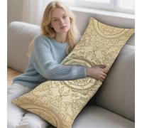 Almohada Corporal Raya Funda Cojin 50x90cm Almohada para el Embarazo y la Maternidad, Almohadas para Dormir de Lado Mandala Almohadas Embarazada Funda de Cojines Grandes Cushion Covers Regalos LYD-391
