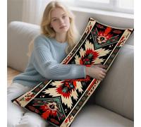 Almohada Corporal Tribu Funda Cojin 50x150cm Almohada para el Embarazo y la Maternidad, Almohadas para Dormir de Lado Bohemia Almohadas Embarazada Funda de Cojines Grandes Cushion Covers Gifts LYD-535