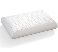 Almohada de 100% LÀTEX 60x40 cm Multiperforado 14 cm de grosor, Antiácaros e Hipoalergénico, forma Clásica tradicional