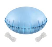 Almohada de alberca de invierno | Cojín grueso ecualizador de hielo | Almohada inflable de 4 x 4 pies con cuerda para natación, lago, río, tubo, playa, vacaciones, fiesta, spa, resort, caliente, tina