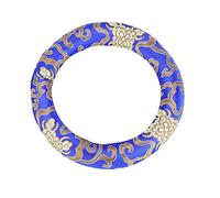 Almohada de Anillo de Cuenco Tibetano Bordado de Seda de 7-10 Pulgadas Combina con Tu Cuenco Tibetano para Meditación Cuencos Cantores Bols Chantants Coussins (BLUE)