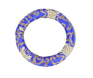 Almohada de Anillo de Cuenco Tibetano Bordado de Seda de 7-10 Pulgadas Combina con Tu Cuenco Tibetano para Meditación Cuencos Cantores Bols Chantants Coussins (BLUE)