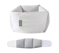Almohada de apoyo con alineación, cojín de espalda ergonómico y transpirable, almohada ajustable de 360 grados, envolviendo la espalda baja para dormir, para aliviar y alinear el coche, silla