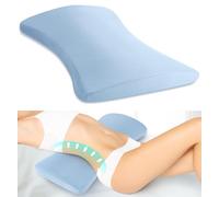 Almohada de apoyo lumbar para aliviar el dolor de espalda: almohada de espalda baja para dormir, almohada de cintura de espuma viscoelástica, almohada de cuña para dormir de lado, espalda y boca