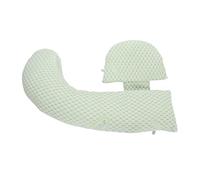 Almohada de Apoyo para el Embarazo Cremallera Reduce el Dolor de Cuello Espiral Hueco Almohada de Embarazo Ajustable de Algodón para Dormir (Verde)