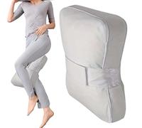 Almohada de apoyo para piernas, almohadilla ortopédica para dormir, 34 x 24 x 9 cm, banda separadora de muslos ajustable, estabilizador de relajación ventilado, posicionamiento de poliéster con