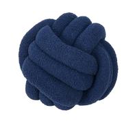 Almohada de bola anudada, Almohada anudada tejida a mano Multicolor 22-35cm de diámetro(Dark Blue,Diameter 22cm)