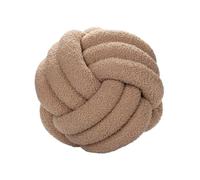 Almohada de bola anudada, Almohada anudada tejida a mano Multicolor 22-35cm de diámetro(Khaki,Diameter 28cm)
